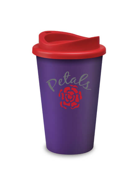 Universal Mugs Promotional Printed Travel Tumbler Purple Red