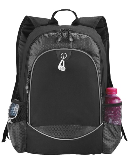 branded benton 15" laptop backpack with headphone port