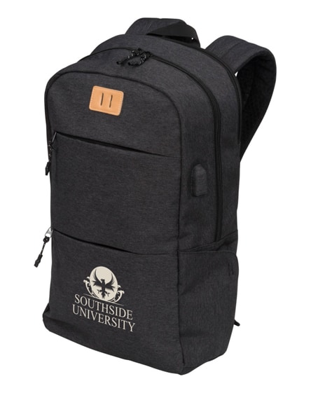 branded cason 15" laptop backpack