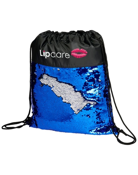 branded mermaid sequin drawstring backpack