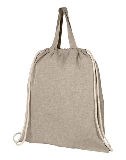 branded pheebs 150 g/m¬≤ recycled cotton drawstring backpack