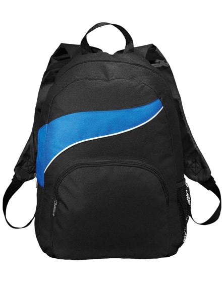branded tornado zippered front pocket backpack