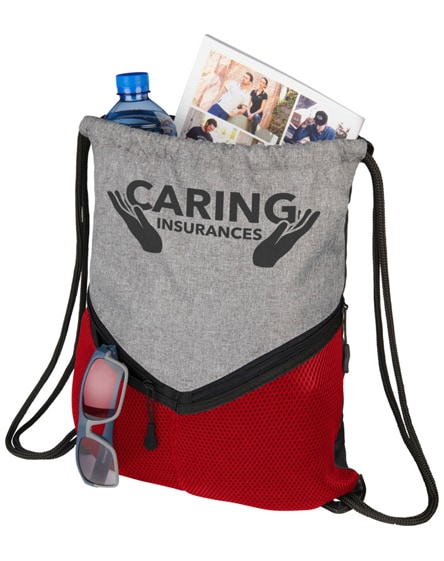 branded voyager drawstring backpack