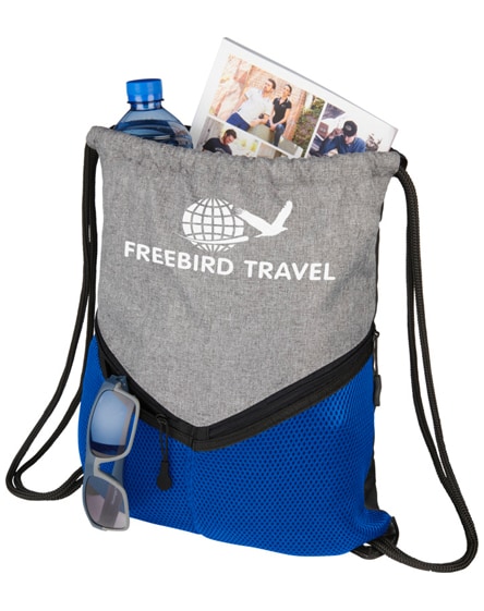 branded voyager drawstring backpack