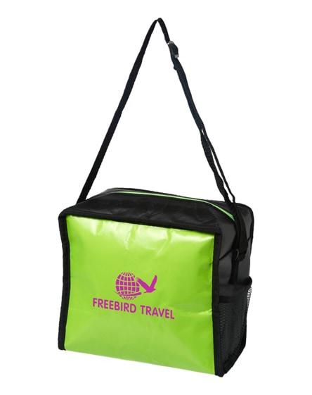 branded cool cube lunch cooler bag with shoulder strap