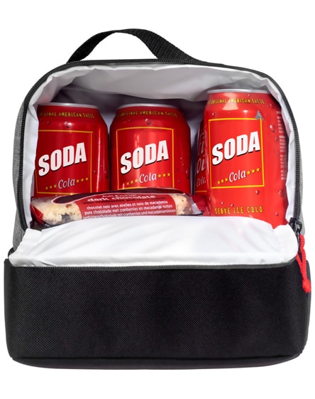 branded dual cube lunch cooler bag