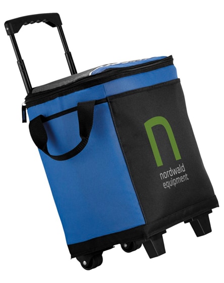 branded roller 32-can cooler bag with wheels