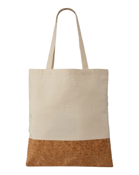 branded cory 175 g/m¬≤ cotton and cork tote bag
