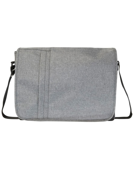 branded fromm heathered 15.6" laptop messenger bag