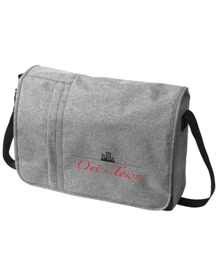 branded fromm heathered 15.6" laptop messenger bag