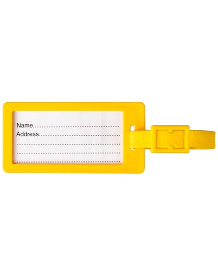 branded river window luggage tag