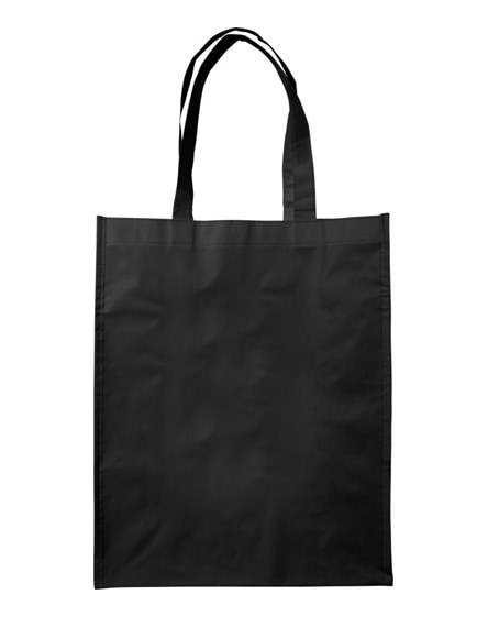 branded conessa laminated shopping tote bag