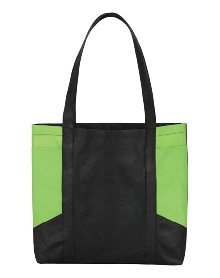 branded joey coloured panel non-woven tote bag