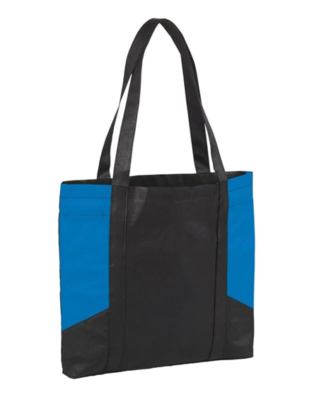 branded joey coloured panel non-woven tote bag