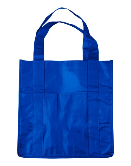 branded savoy slash pocket laminated non-woven tote bag