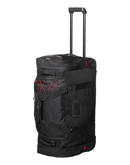 branded proton duffel bag with wheels