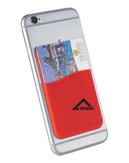 branded slim card wallet accessory for smartphones