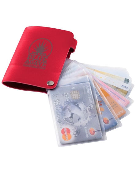 branded valencia card holder with 10 slots