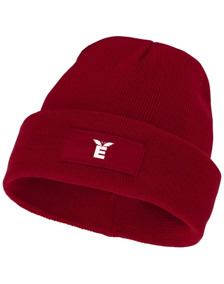branded boreas beanie with patch