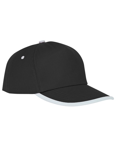 branded nestor 5 panel cap with piping