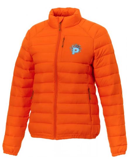 branded athenas women's insulated jacket
