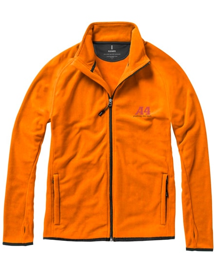 branded brossard micro fleece full zip jacket