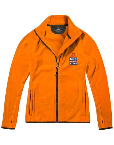 branded brossard micro fleece full zip ladies jacket