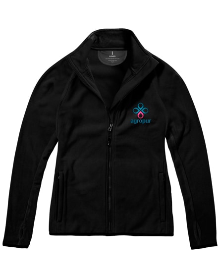 branded brossard micro fleece full zip ladies jacket