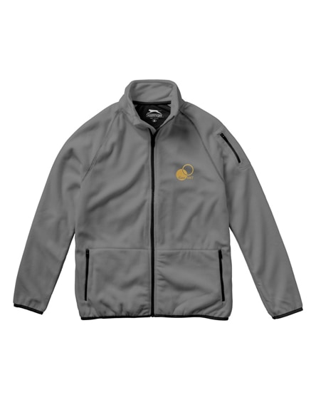 branded drop shot full zip micro fleece jacket