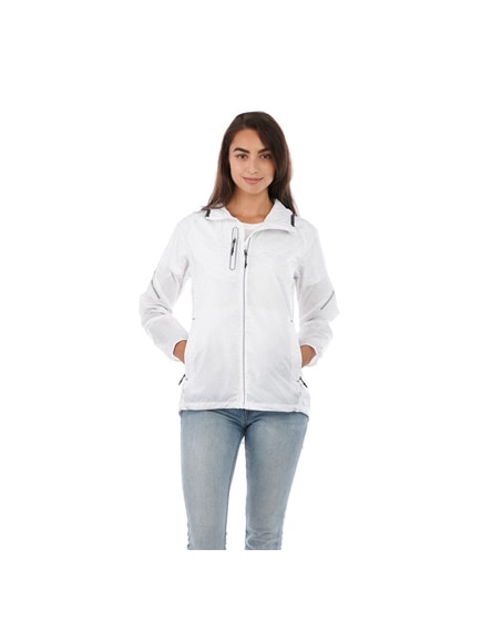 branded signal reflective packable ladies jacket