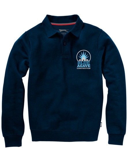 branded referee polo sweater