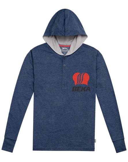 branded reflex knit hoodie