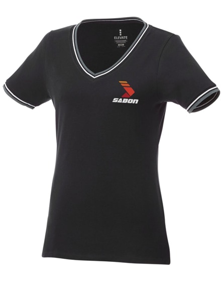 branded elbert short sleeve women's pique t-shirt