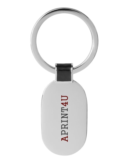 branded barto oval keychain