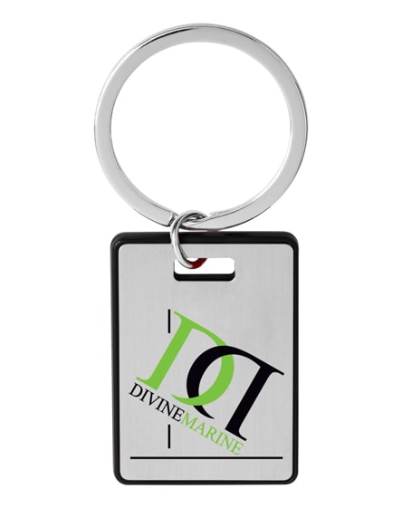branded donato rectangular keychain