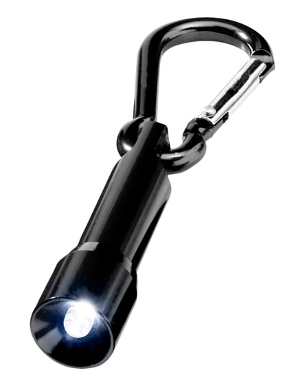 branded lyra led keychain light with carabiner
