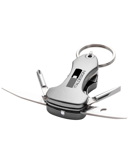 branded melvin 7-function multi-tool with keychain