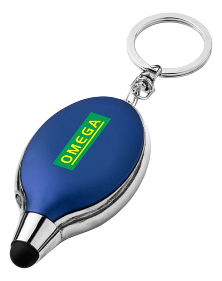 branded presto keychain light and stylus