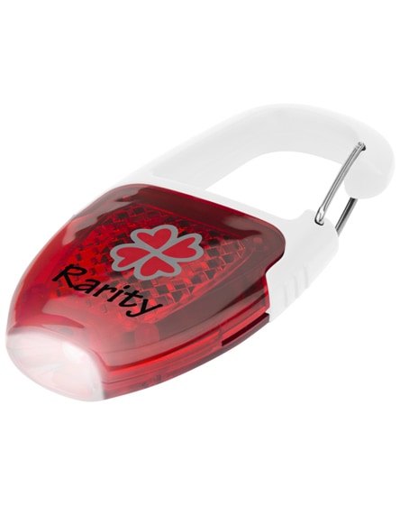 branded reflect-or led keychain light with carabiner
