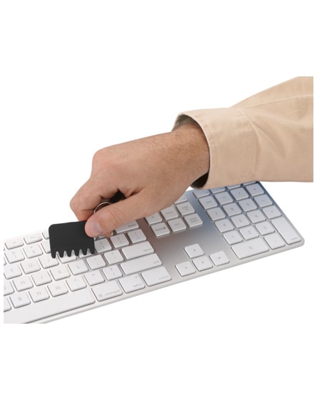 branded whisk silicone keyboard brush and keychain