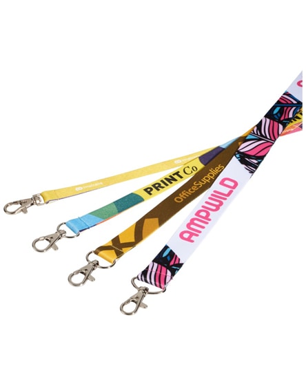 branded addie sublimation lanyard - double side