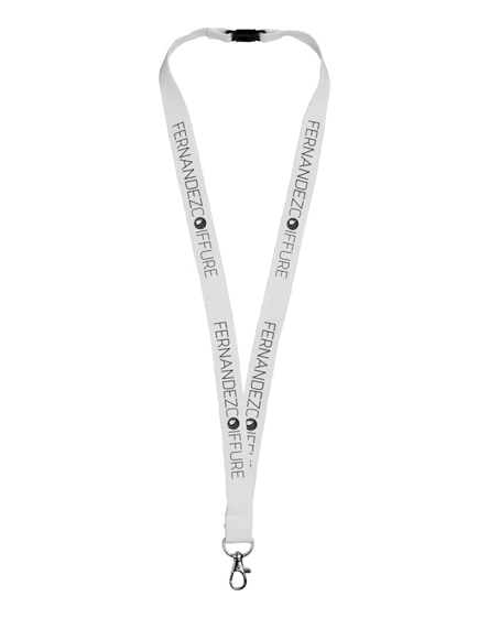 branded dylan cotton lanyard with safety clip