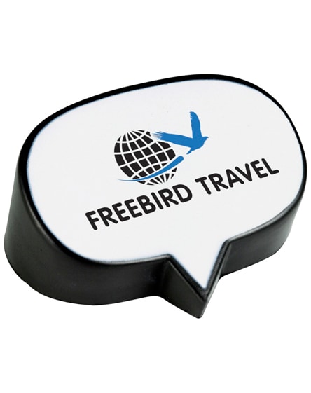 branded hey caption bubble stress reliever