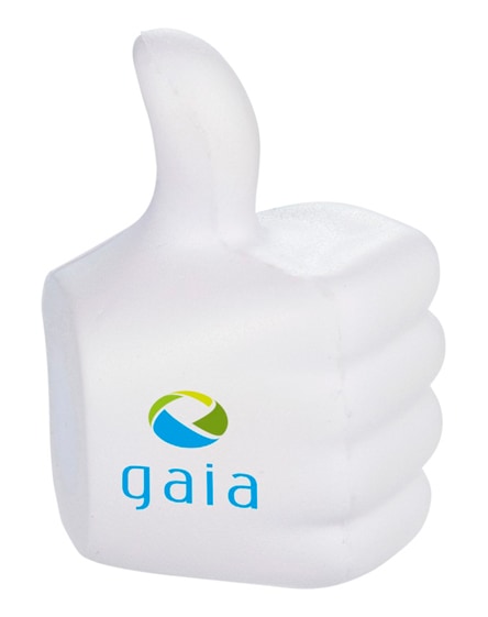 branded thumbs-up stress reliever