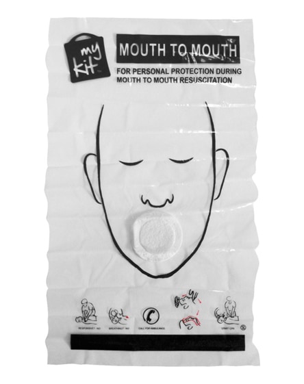 branded microkit mouth to mouth shield