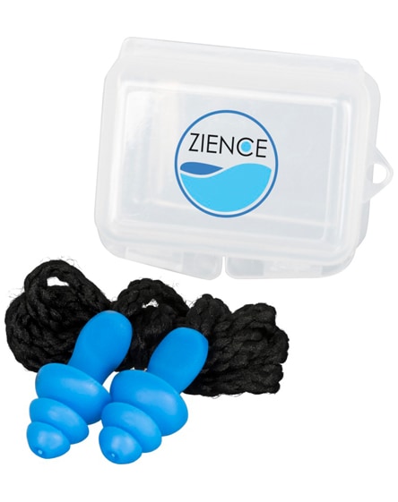 branded bazz reusable noise reduction ear plugs in case