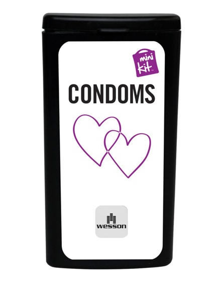 branded minikit condoms