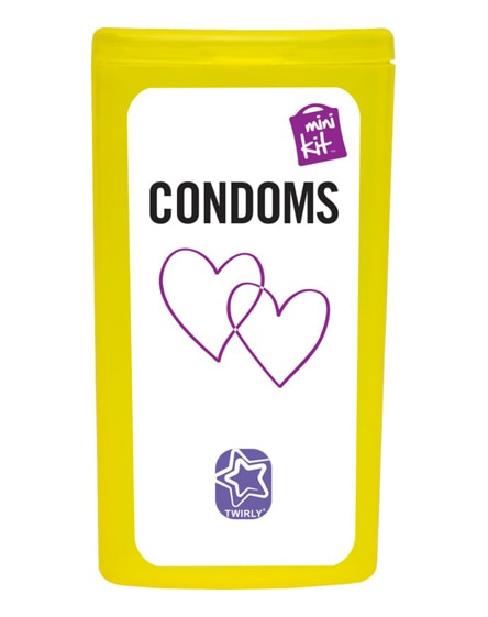 branded minikit condoms
