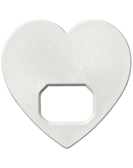 branded amour heart-shaped bottle opener