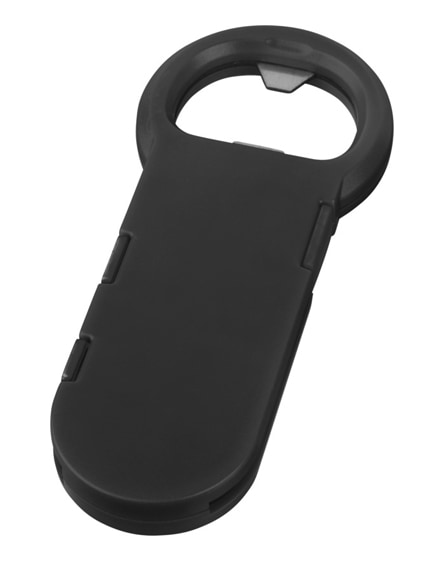 branded phial bottle opener with 3-in-1 charging cable